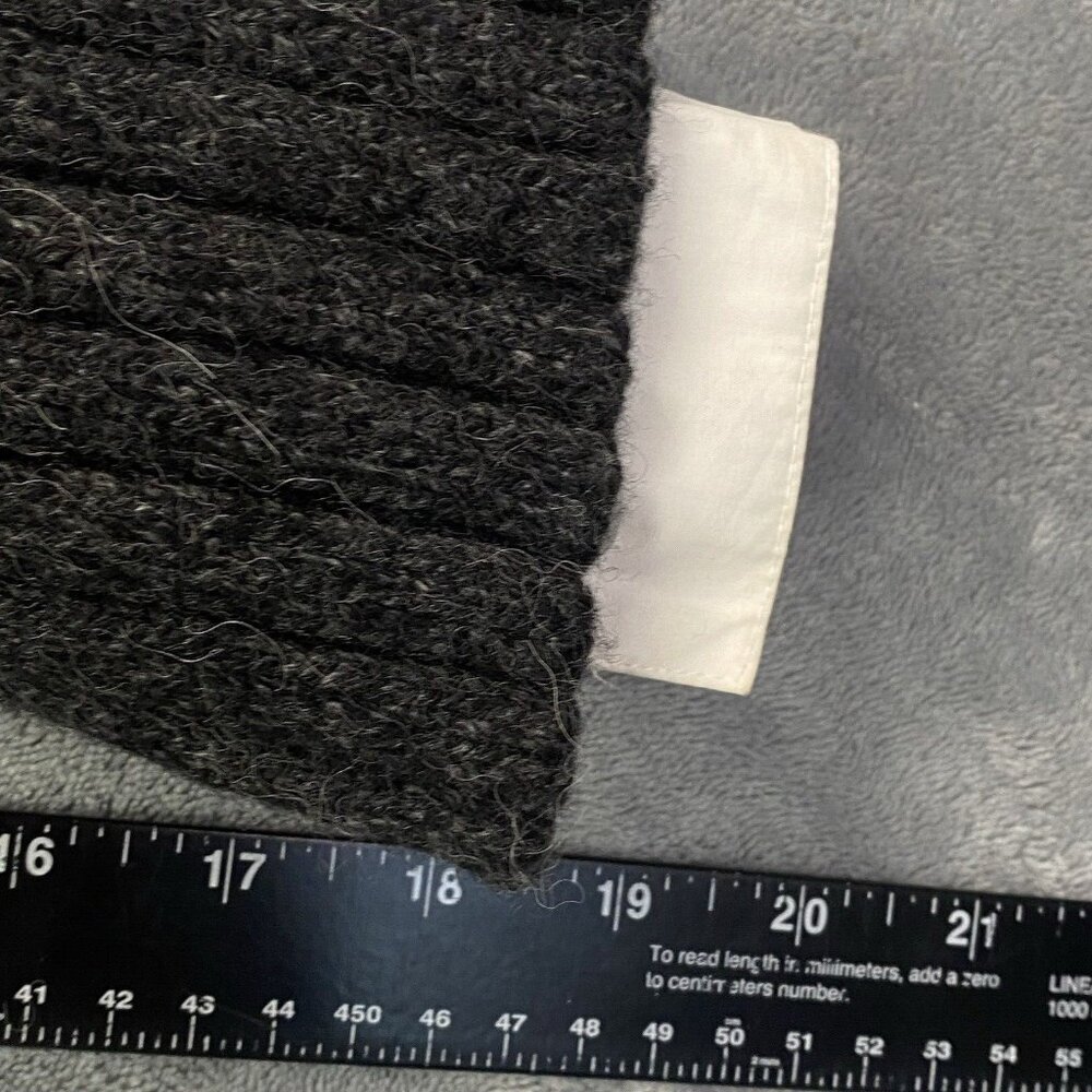 BROCHU WALKER Women Wool Sweater Sz M Black Crop Alpaca Casual Scholar 3-33 - Picture 5 of 10